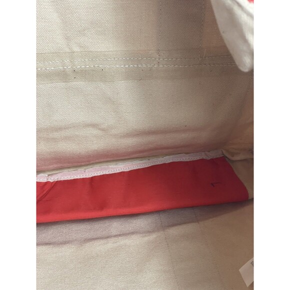 Walt Disney World Tan Canvas Beach Travel Vacation Tote Bag With Orange Straps - Picture 12 of 14